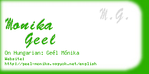 monika geel business card